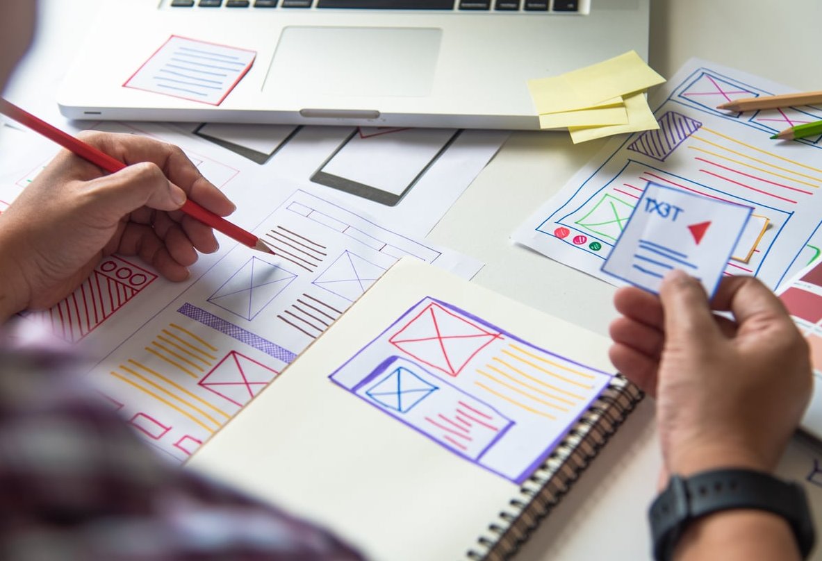 designer working notebook